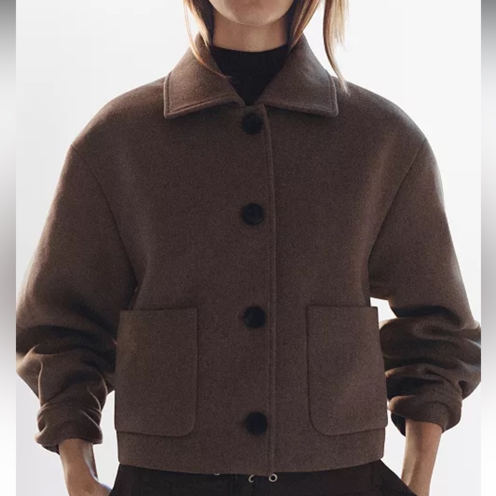 Mango mixed wool jacket NWT